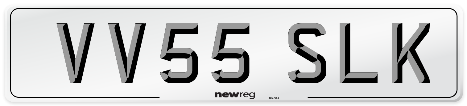 VV55 SLK Number Plate from New Reg